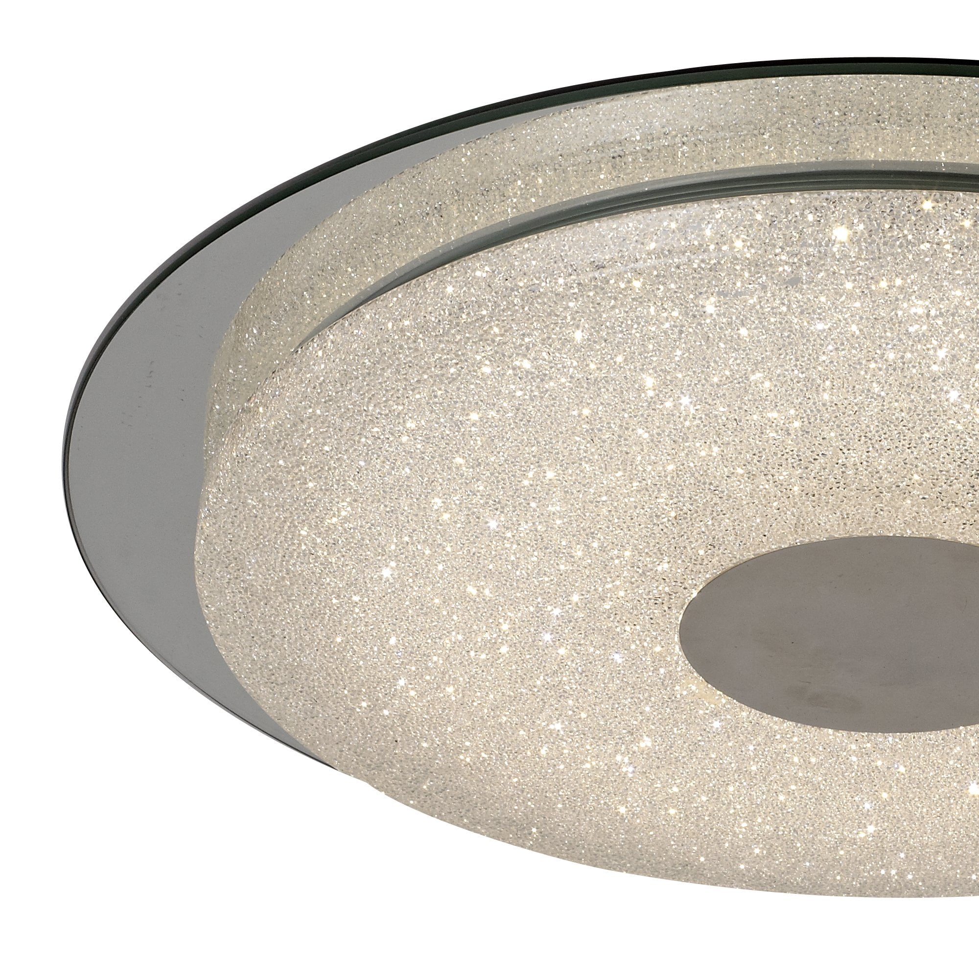 Mantra Virgin Sand Ceiling Flush 45cm - Silver