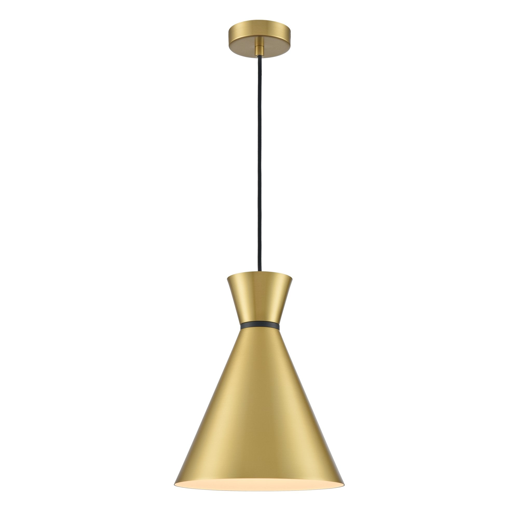 Franklite Happy 250mm Pendant - Satin Brass