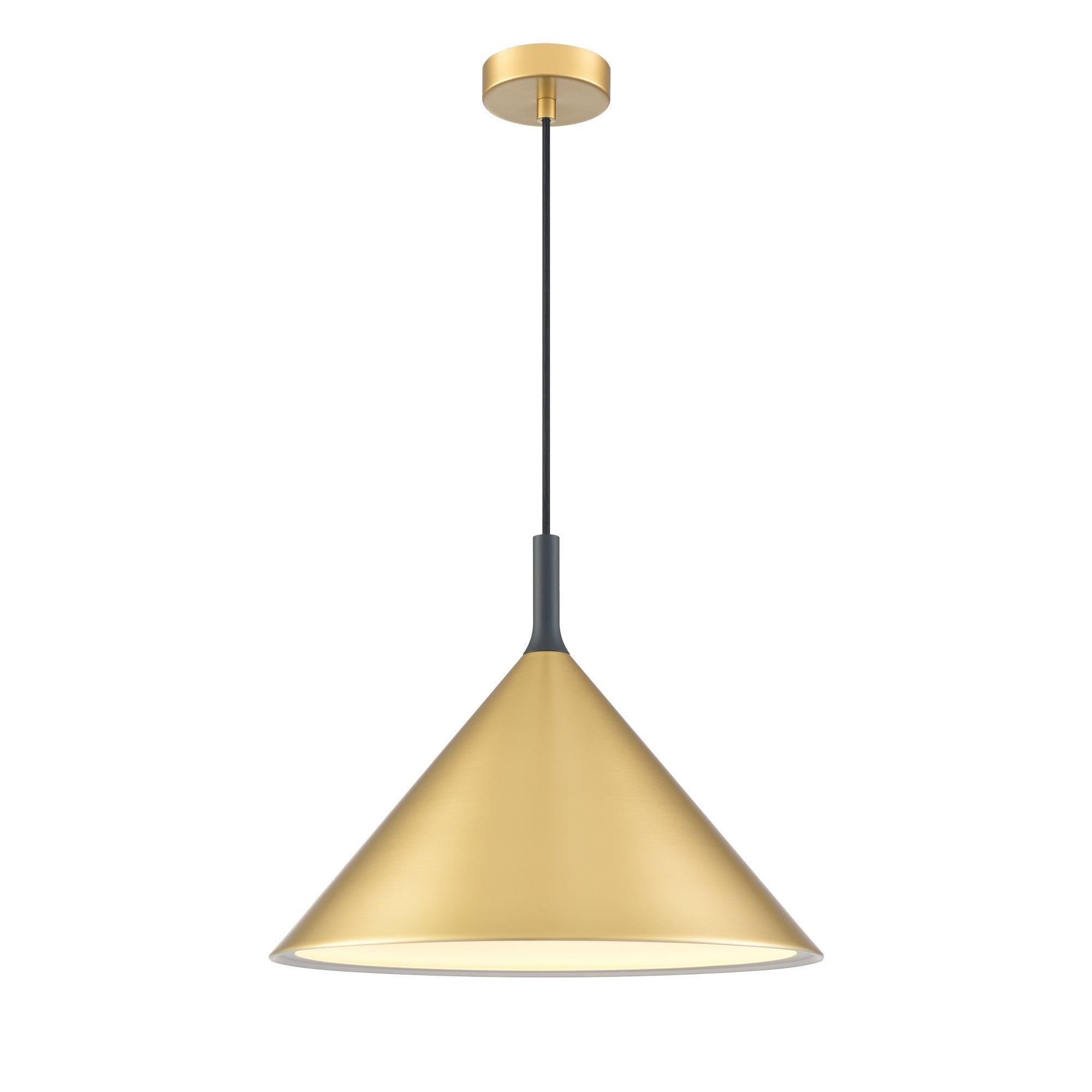 Franklite Joy 400mm Pendant - Satin Brass
