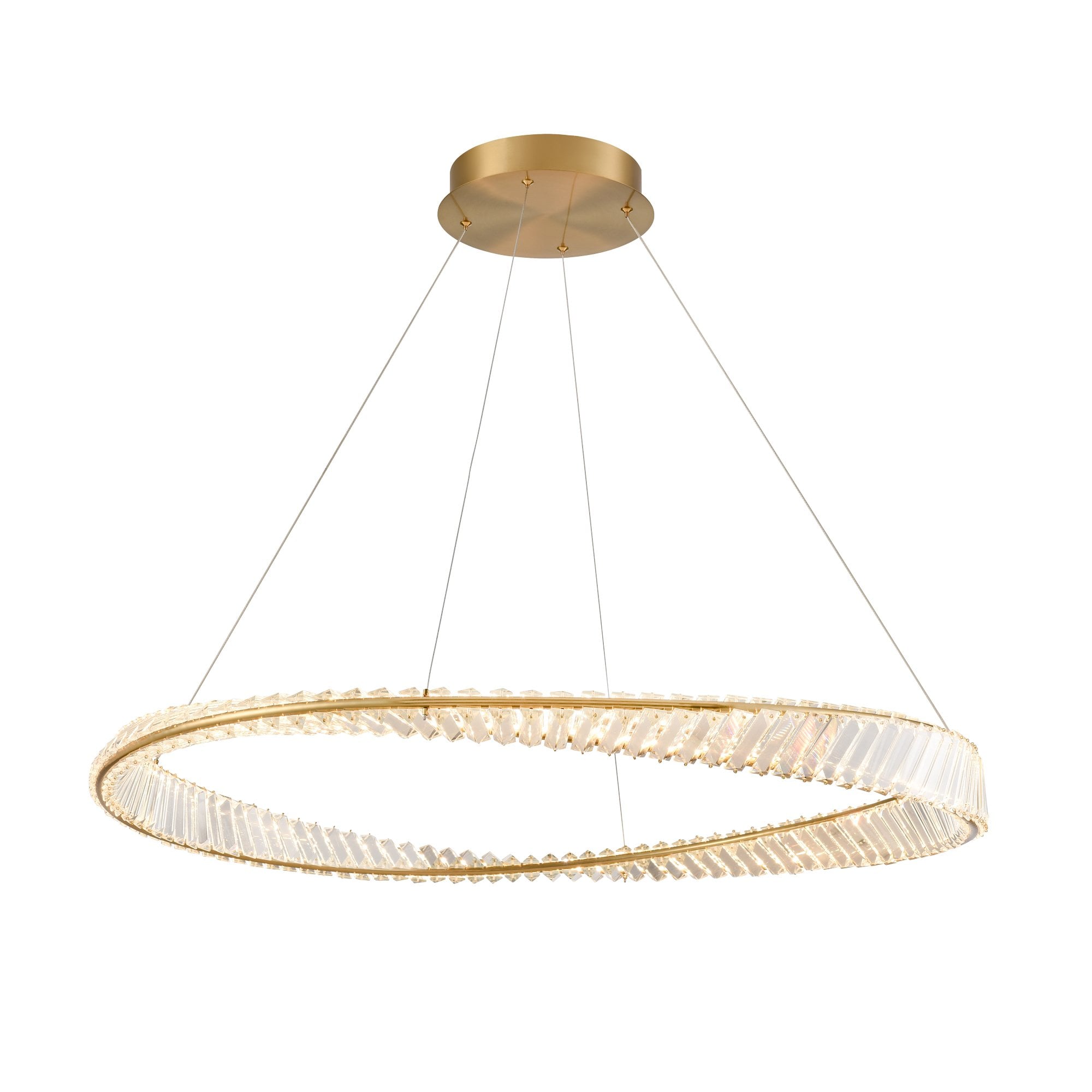 Franklite Cleopatra 70W LED Pendant - Aged Brass