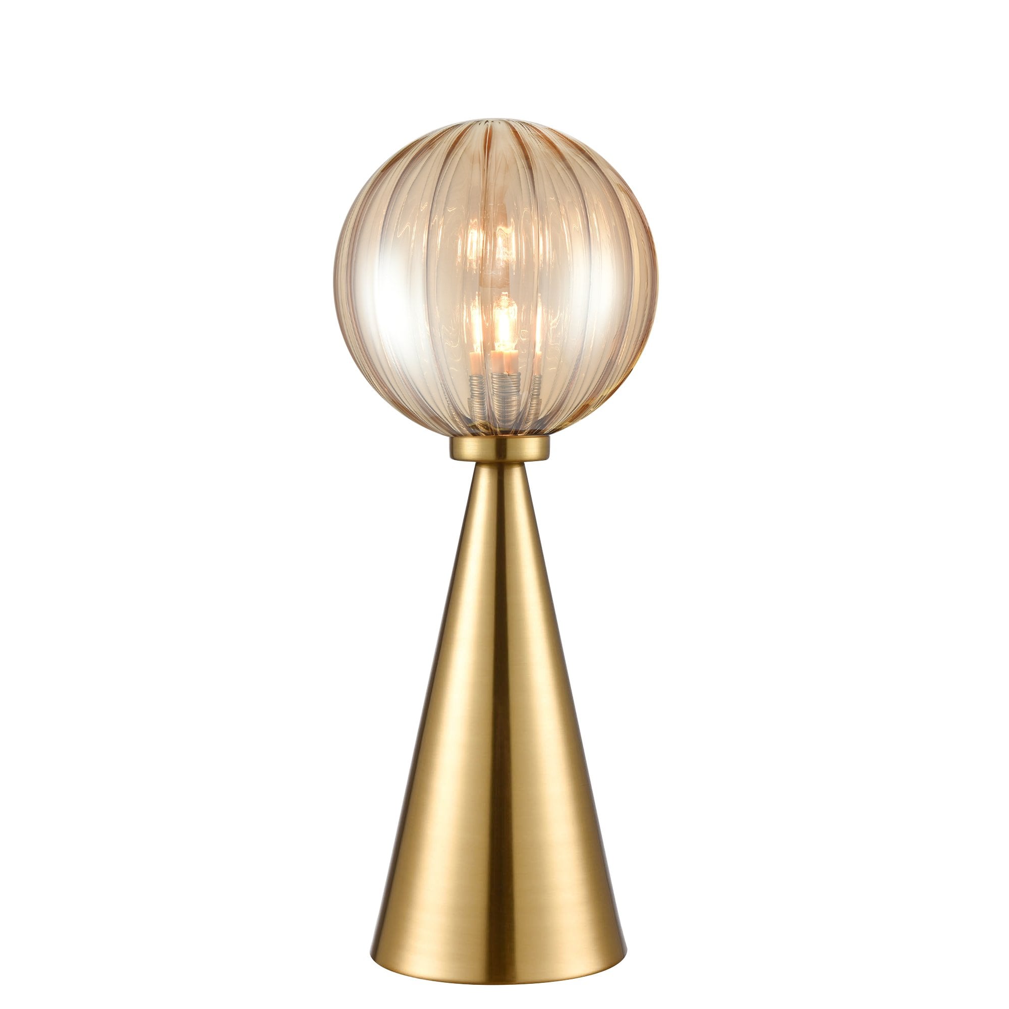 Franklite Quasar Table Lamp - Aged Brass
