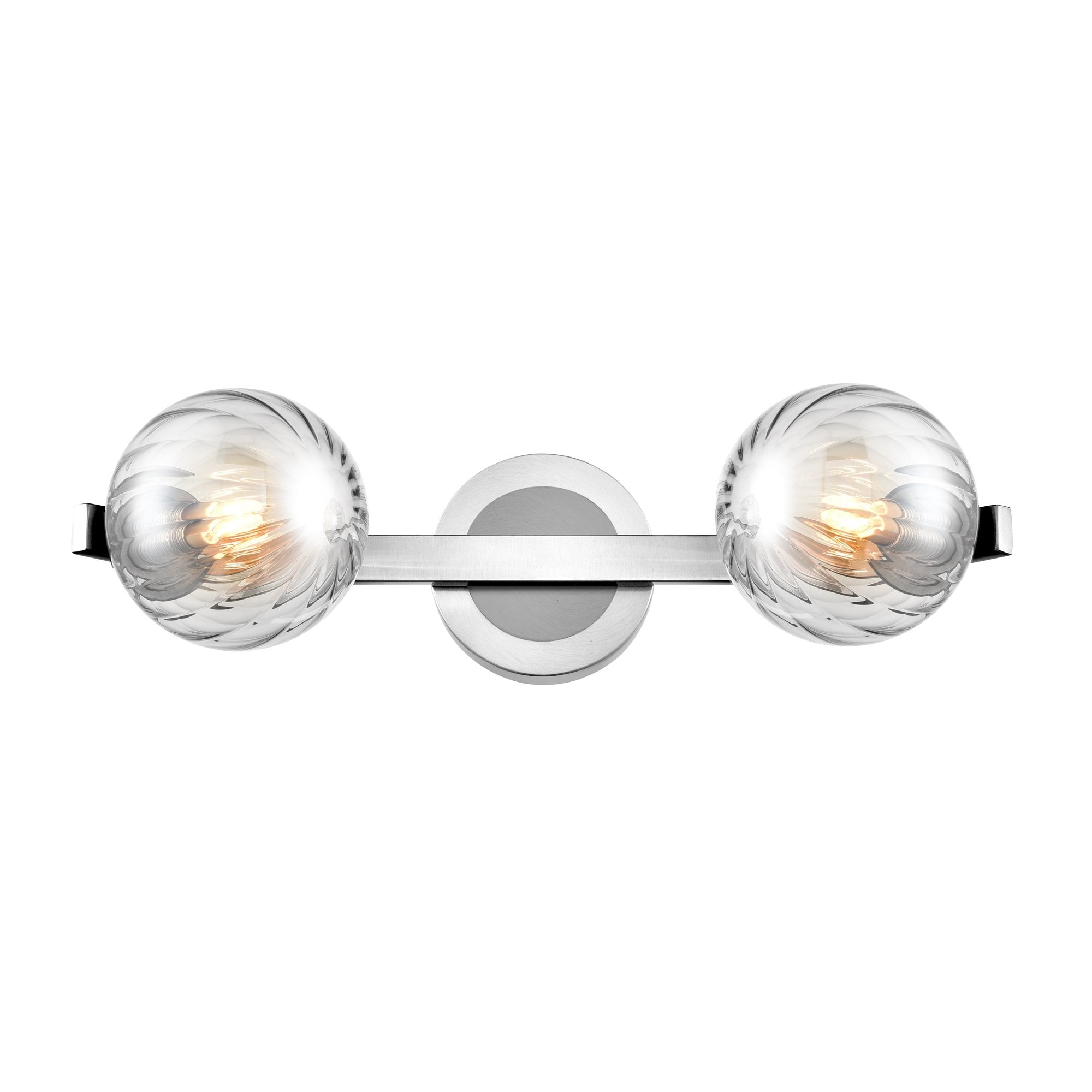 Franklite Oculus 2 Light IP44 Bracket - Satin Nickel