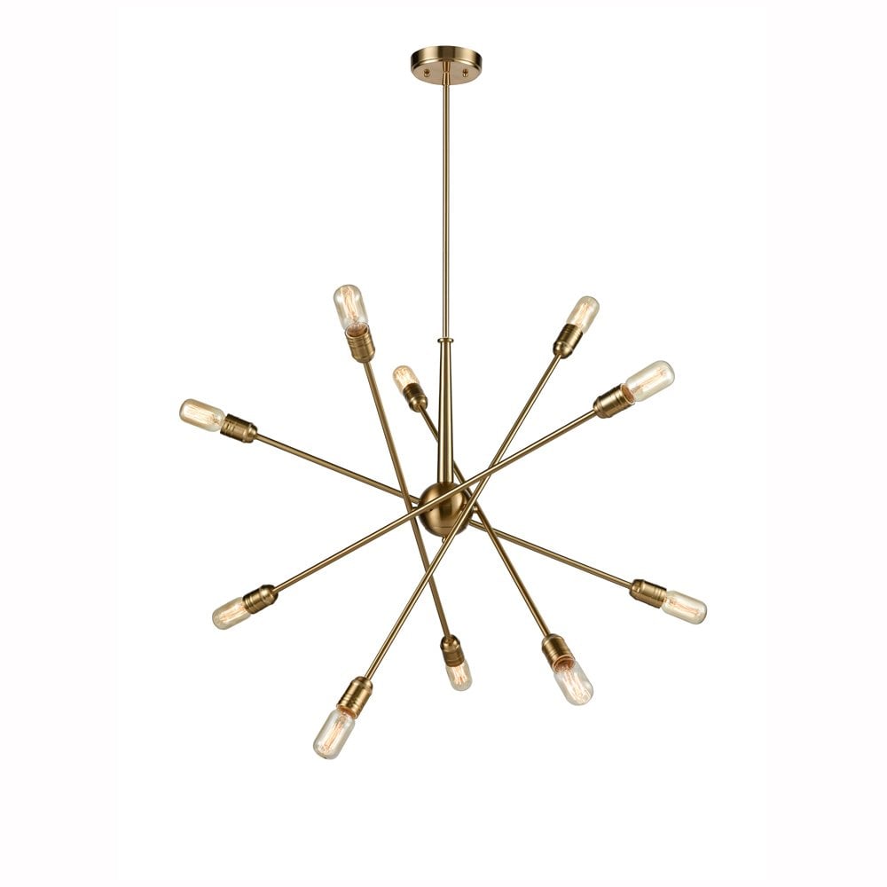 Franklite Centrix 10 Light Adjustable Fitting - Matt Gold