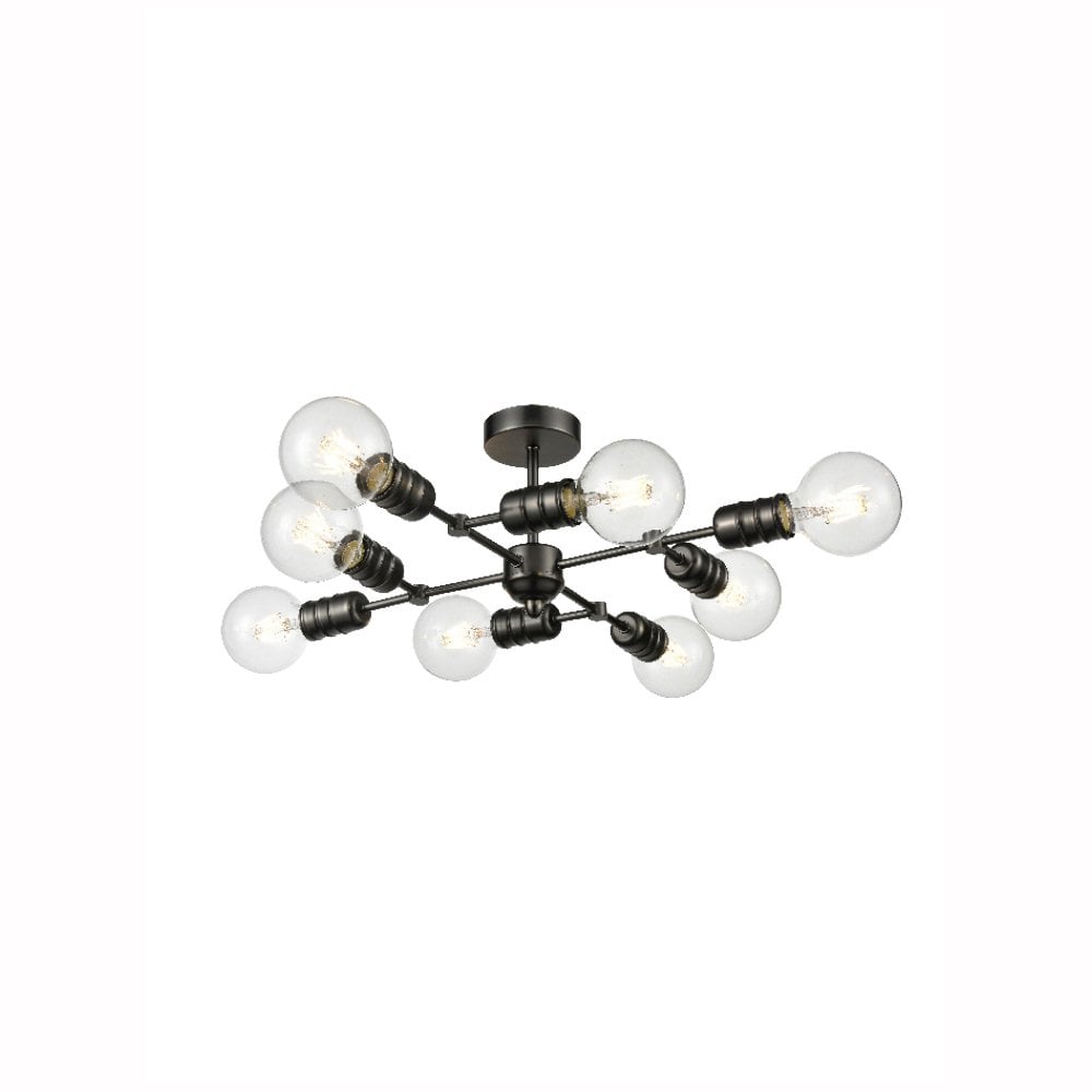 Franklite Impact 8 Light Fitting - Gunmetal Finish