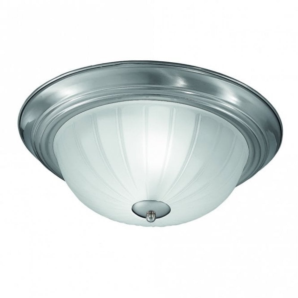 Franklite Roma 355mm Circular Flush - Satin Nickel