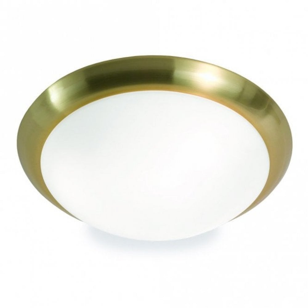 Franklite Spica 420mm Circular Flush - Satin Brass