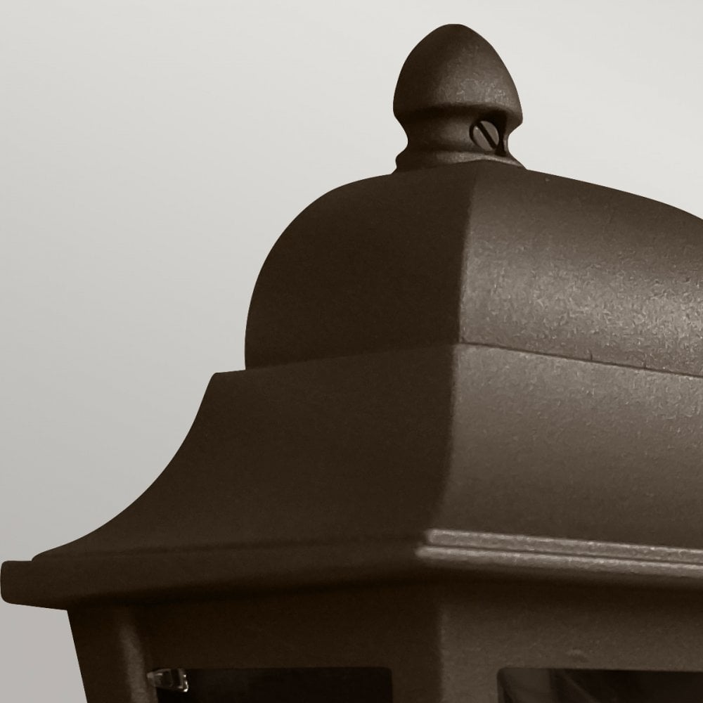 Elstead Deco Lane 1 Light Half Wall Lantern - Bronze