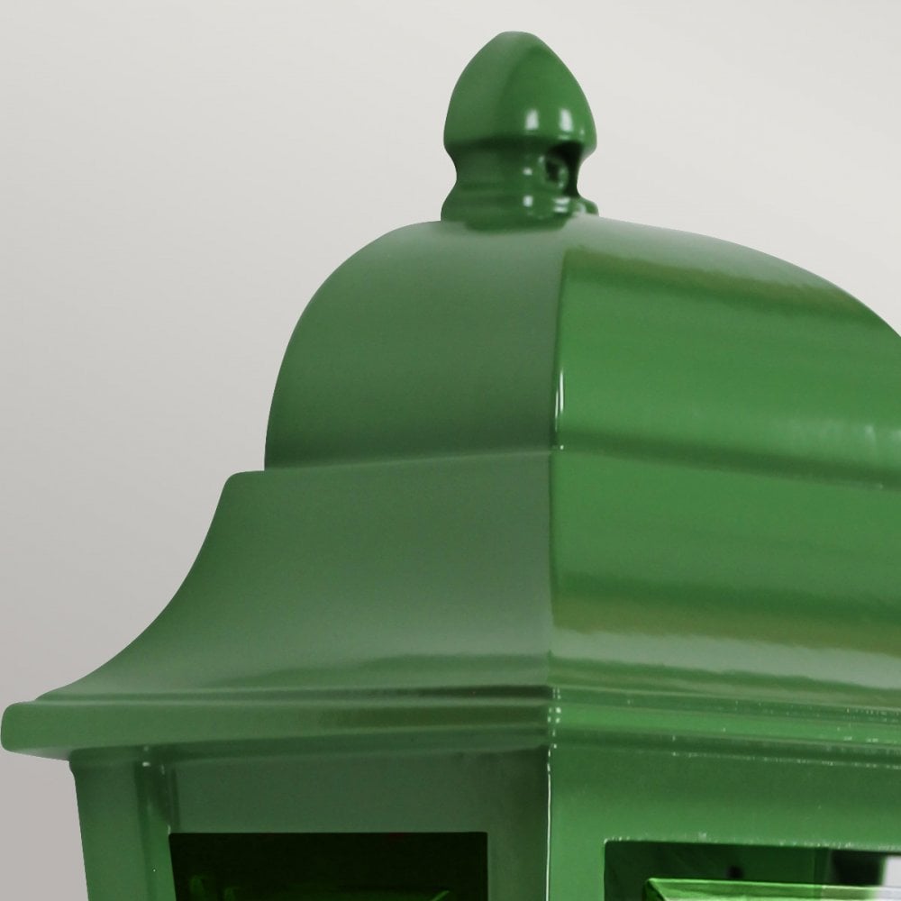 Elstead Deco Lane 1 Light Half Wall Lantern - Green