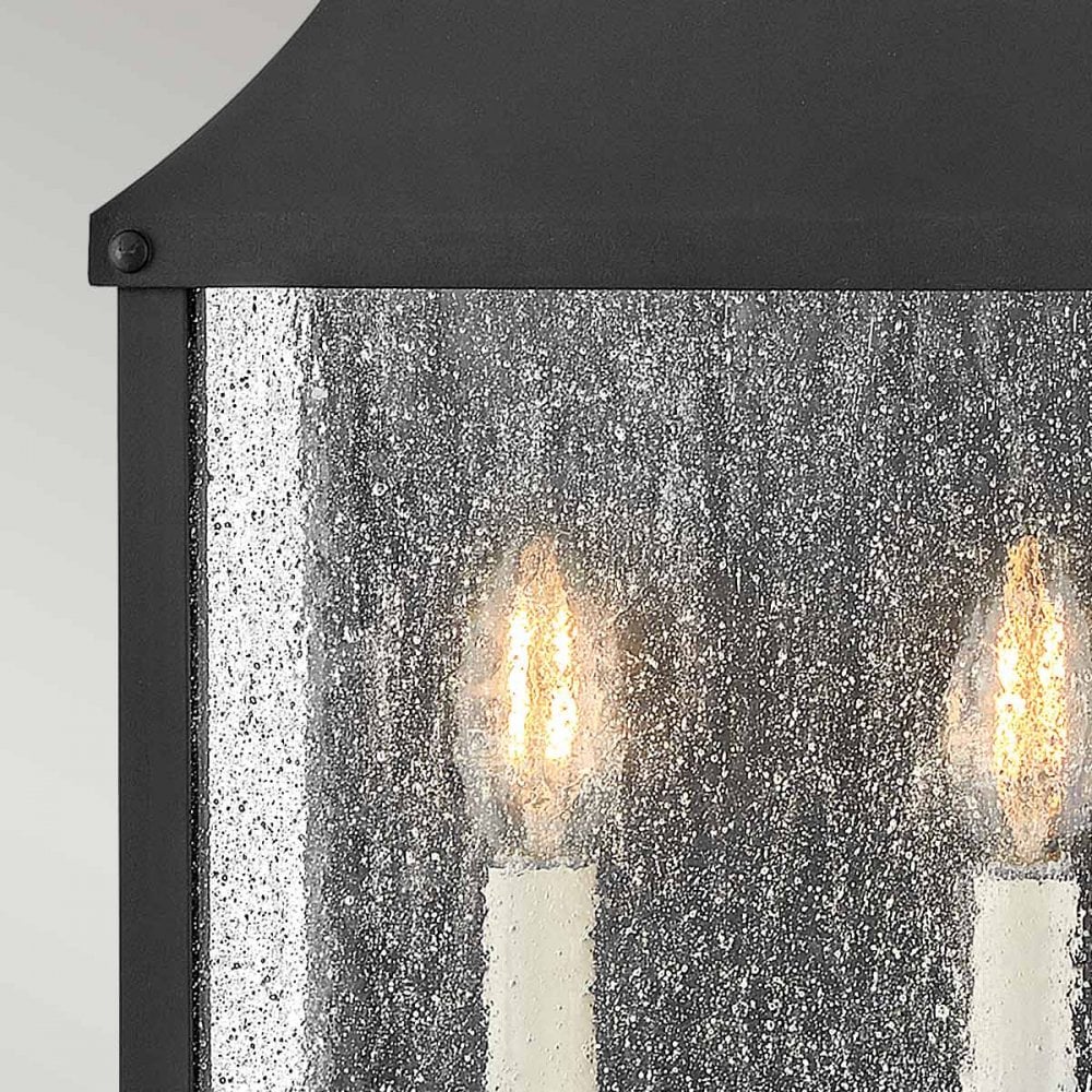 Hinkley Beacon Hill 2 Light Half Wall Lantern - Museum Black