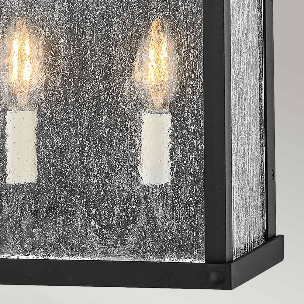 Hinkley Beacon Hill 2 Light Half Wall Lantern - Museum Black