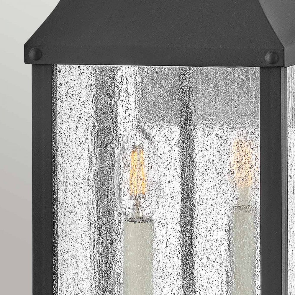 Hinkley Beacon Hill 2 Light Medium Wall Lantern - Museum Black