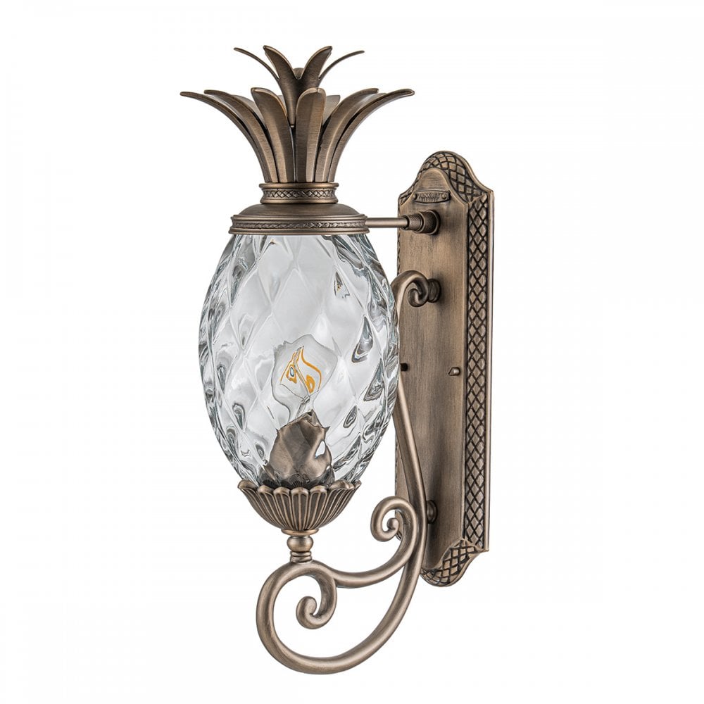 Hinkley Plantation 1 Light Medium Wall Lantern - Burnished Bronze