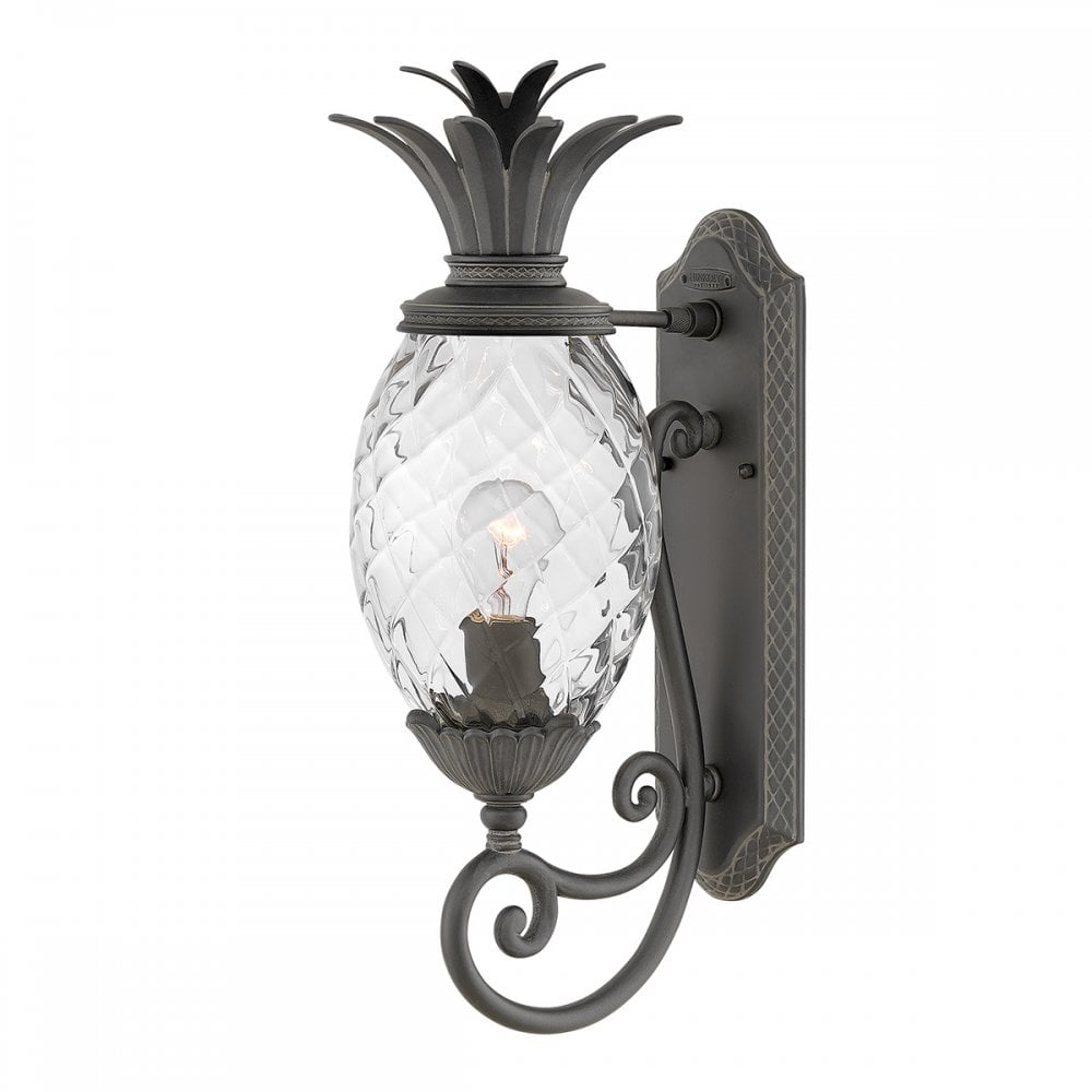 Hinkley Plantation 1 Light Medium Wall Lantern - Museum Black
