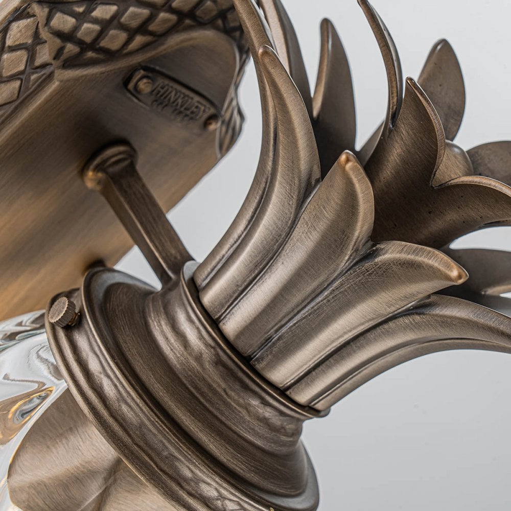 Hinkley Plantation 1 Light Small Wall Lantern - Burnished Bronze