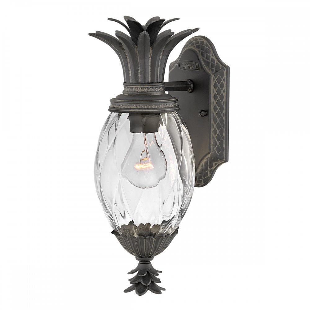 Hinkley Plantation 1 Light Small Wall Lantern - Museum Black