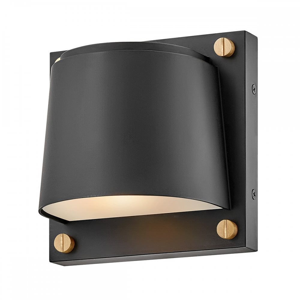 Hinkley Scout 1 Light Small Wall Light - Black