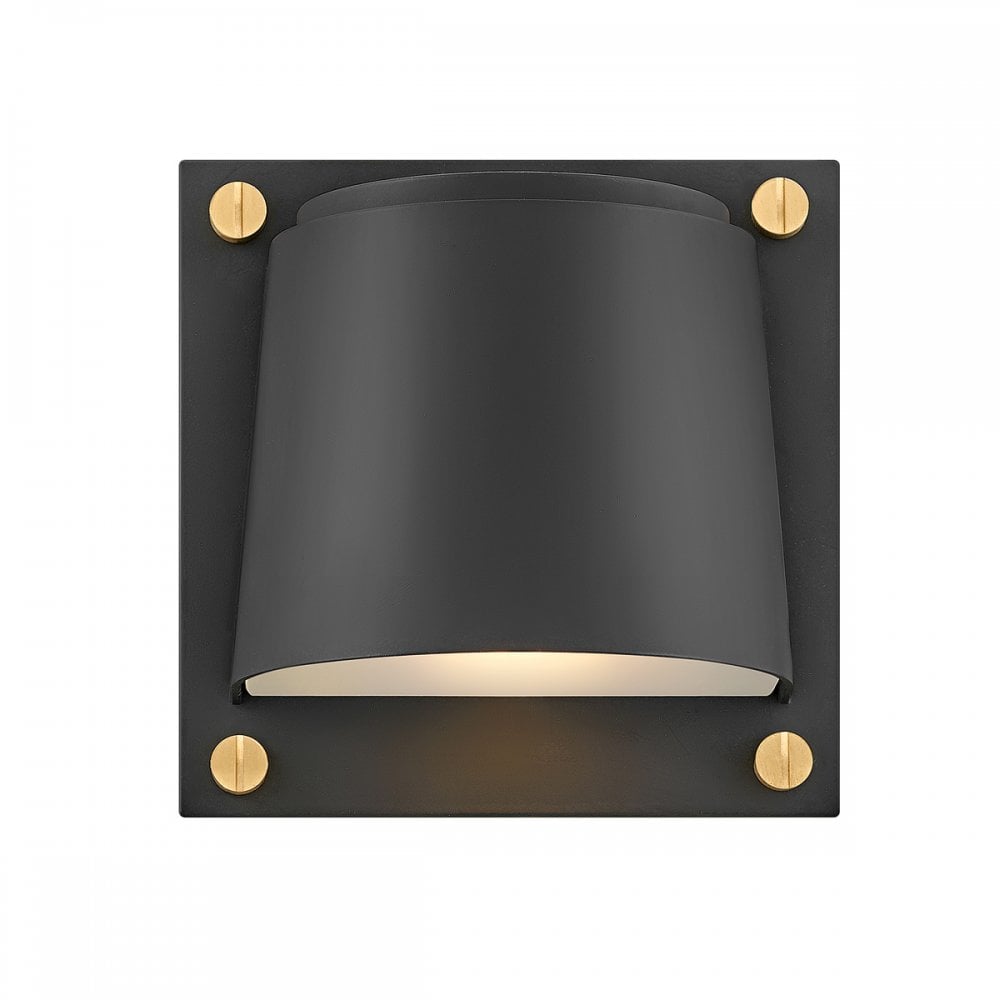 Hinkley Scout 1 Light Small Wall Light - Black