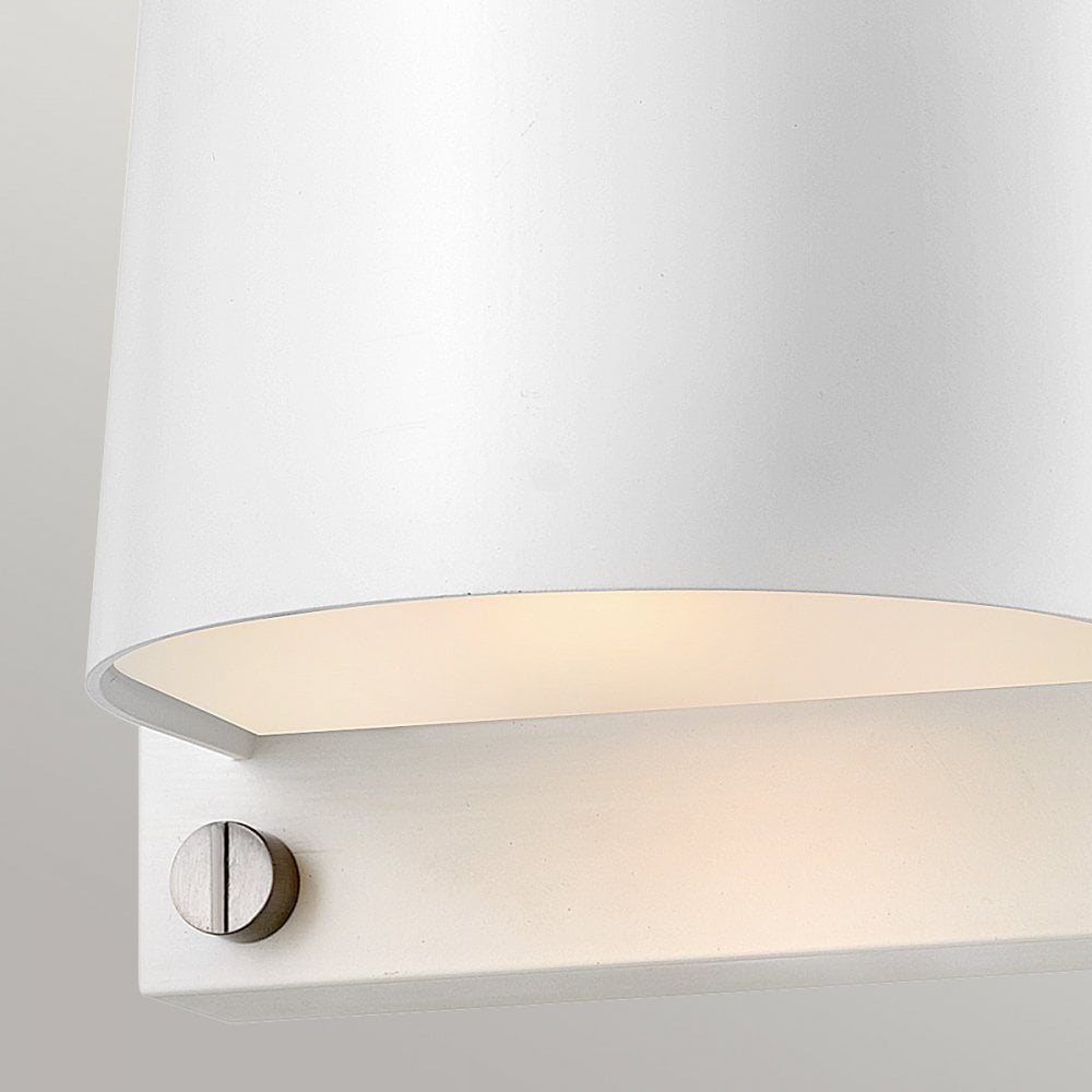 Hinkley Scout 1 Light Small Wall Light - Satin White