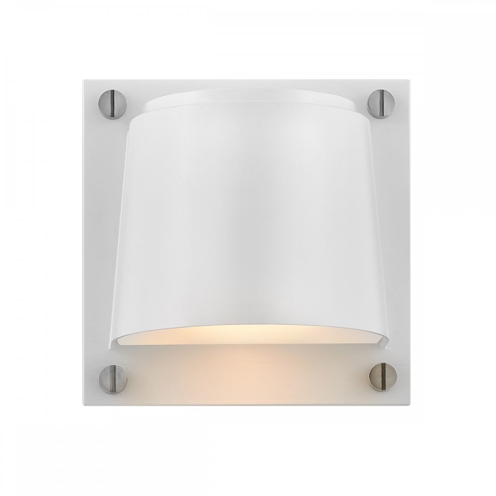 Hinkley Scout 1 Light Small Wall Light - Satin White