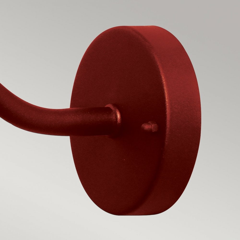 Elstead Klampenborg 1 Light Wall Lantern - Oxide Red