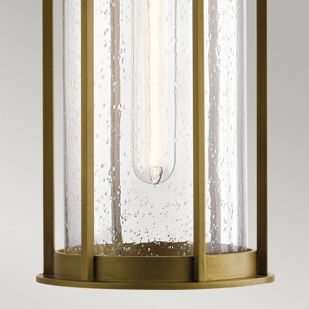 Kichler Camillo 1 Light Outdoor Pendant - Painted Natural Brass