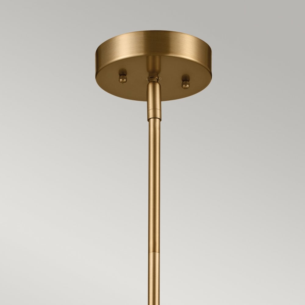 Kichler Luella 3 Light Duo-Mount Pendant - Black & Brass