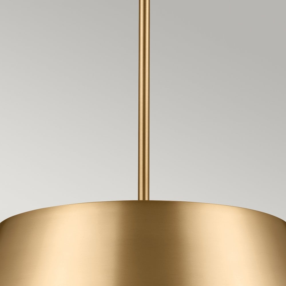 Kichler Luella 3 Light Duo-Mount Pendant - Brushed Natural Brass