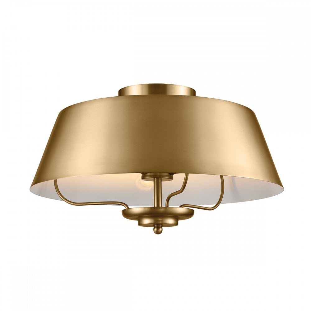 Kichler Luella 3 Light Duo-Mount Pendant - Brushed Natural Brass