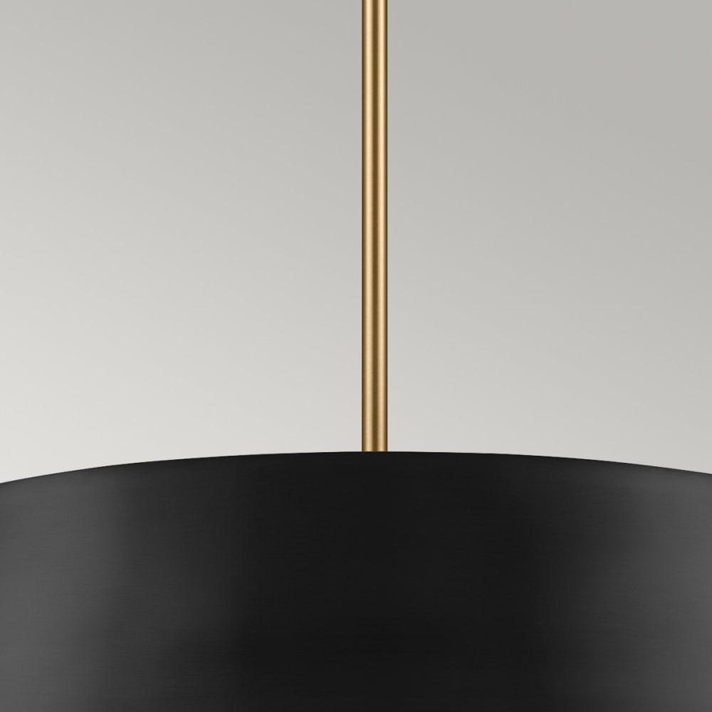 Kichler Luella 4 Light Duo-Mount Pendant - Black & Brass