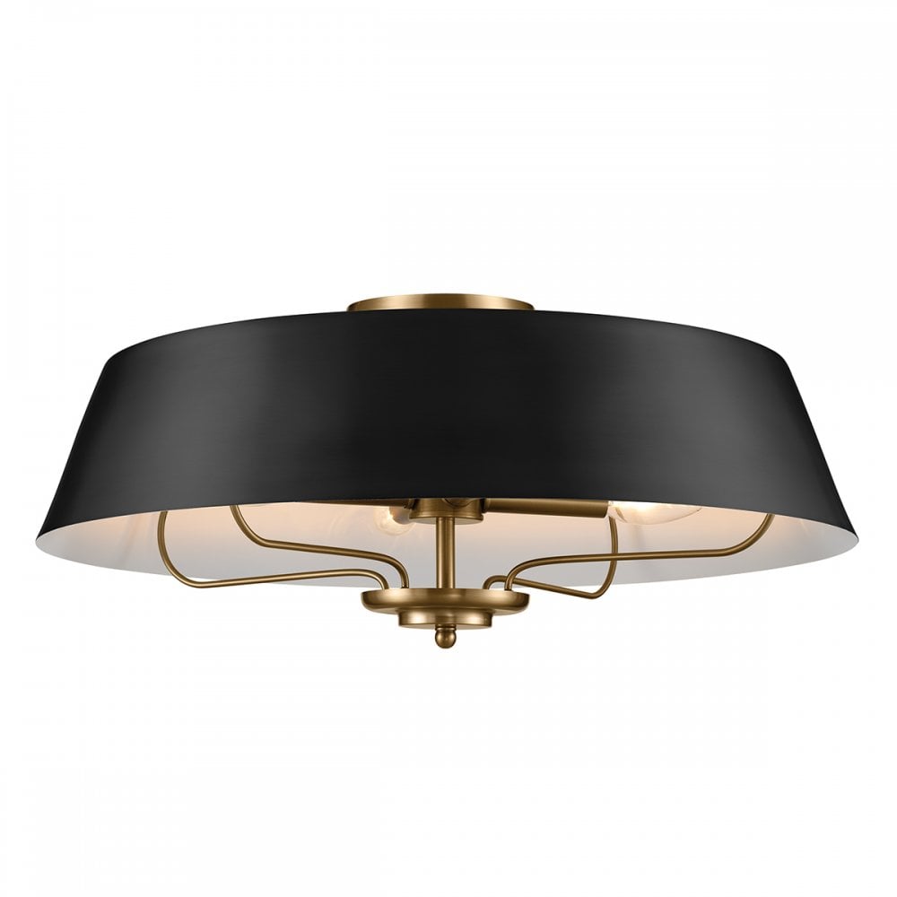 Kichler Luella 4 Light Duo-Mount Pendant - Black & Brass