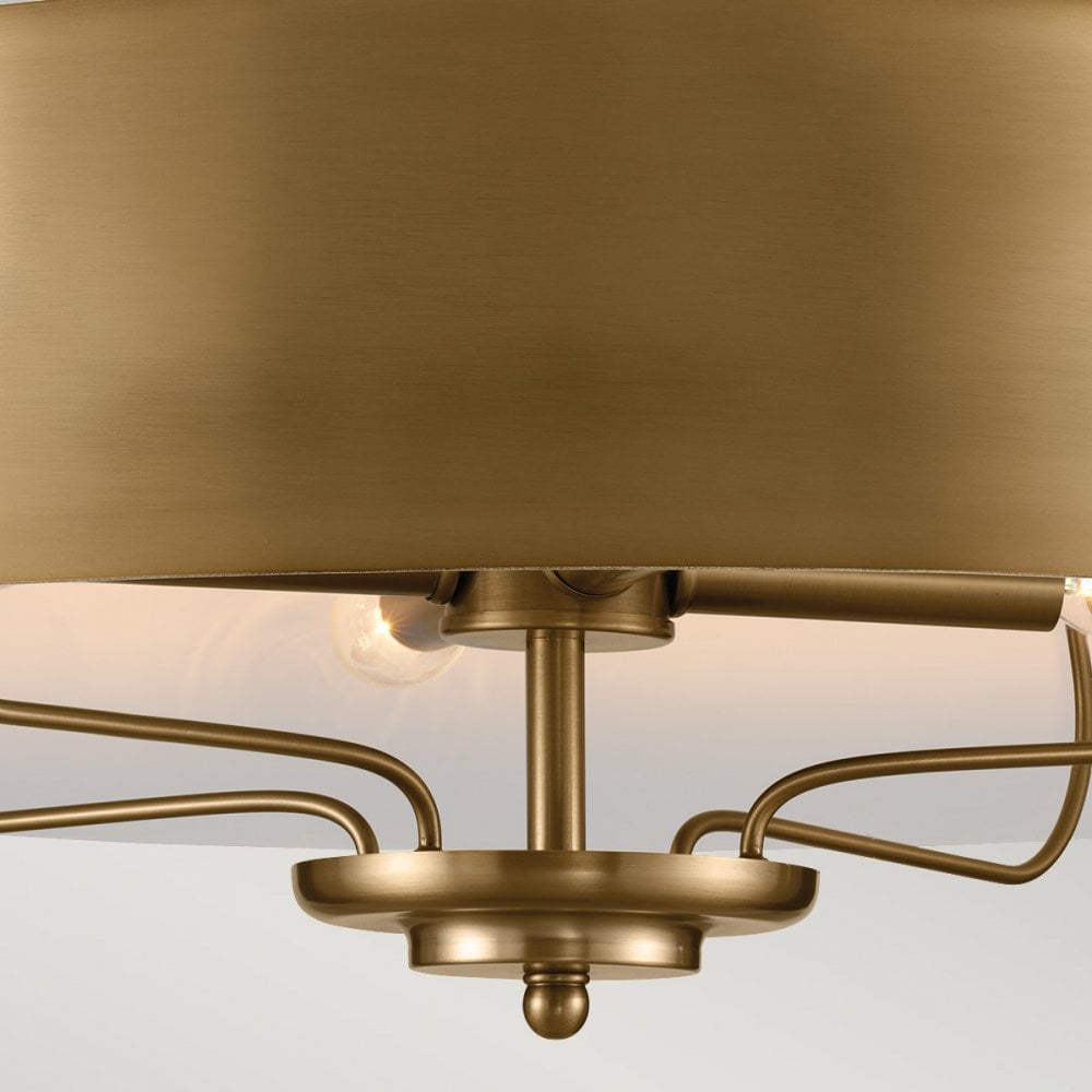Kichler Luella 4 Light Duo-Mount Pendant - Brushed Natural Brass