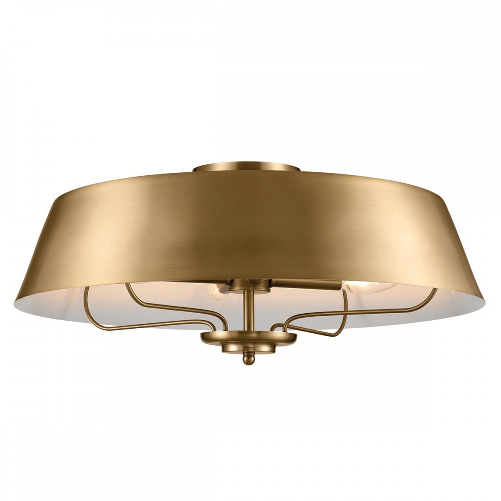 Kichler Luella 4 Light Duo-Mount Pendant - Brushed Natural Brass