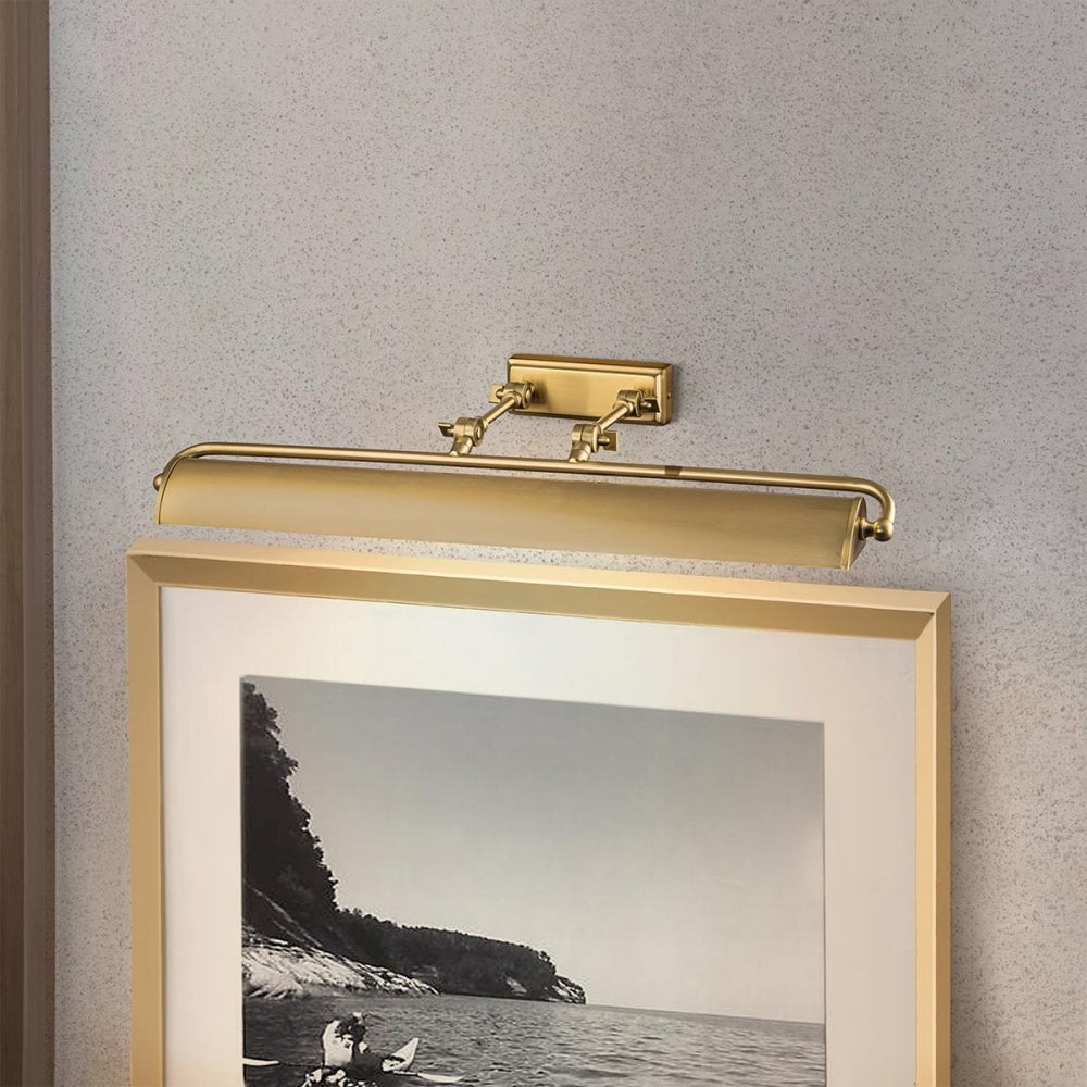 Elstead Winchfield 4 Light Large Picture Light - Aged Brass