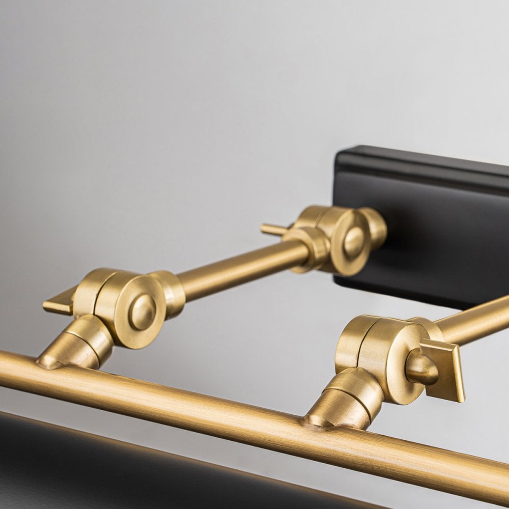 Elstead Winchfield 4 Light Large Picture Light - Aged Brass & Matte Black