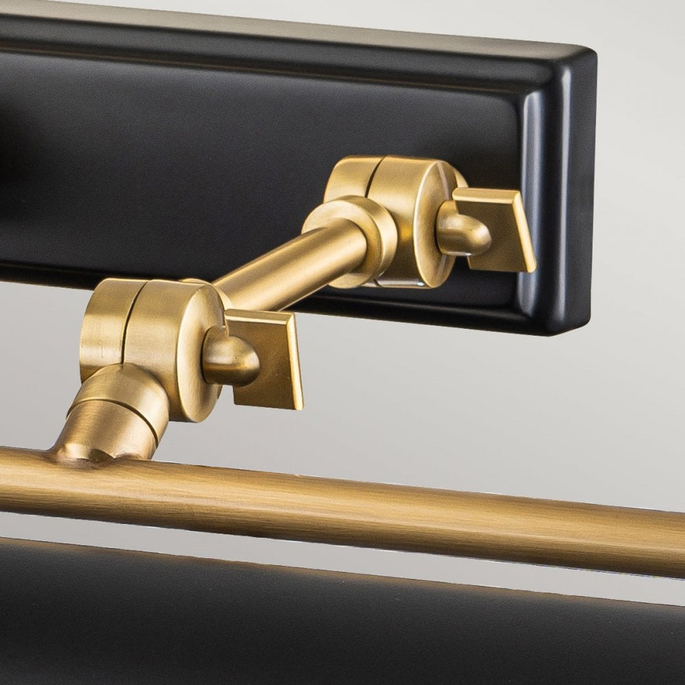 Elstead Winchfield 4 Light Large Picture Light - Aged Brass & Matte Black