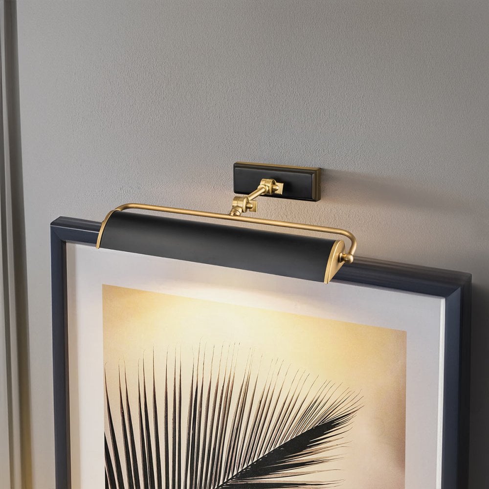 Elstead Winchfield 2 Light Medium Picture Light - Aged & Matte Black