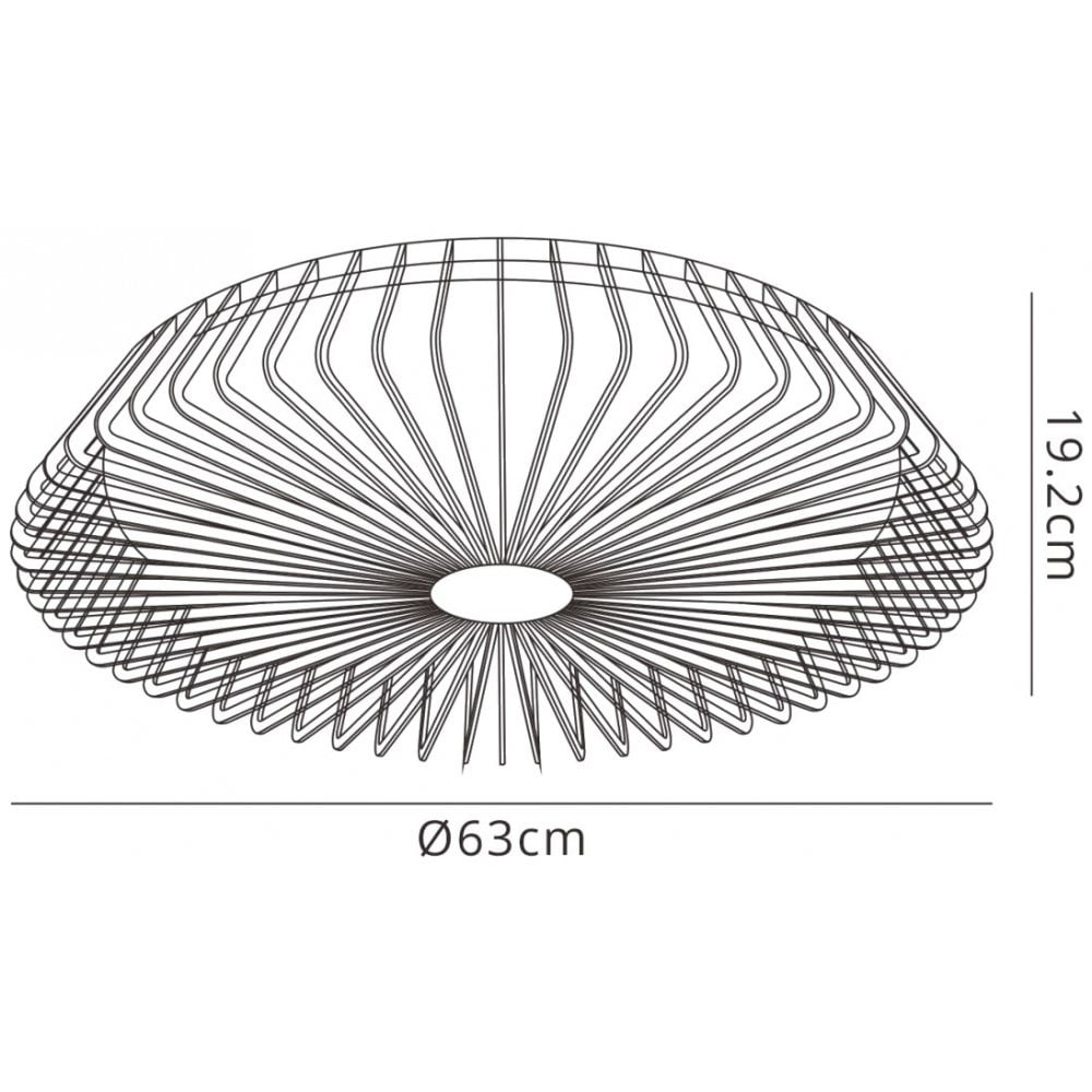 Mantra Himalaya 70W LED Dimmable Ceiling Light & Fan, Remote, APP ,  Voice Controlled, Black