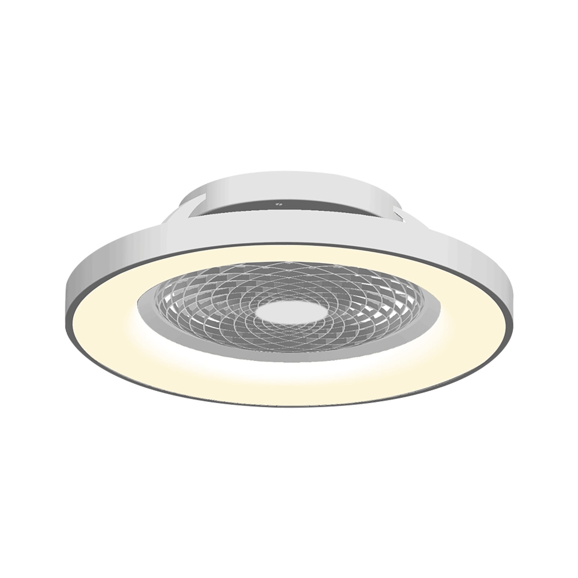 Mantra Tibet 70W LED Dimmable Ceiling Light & Fan, Remote, APP ,  Voice Controlled, Silver