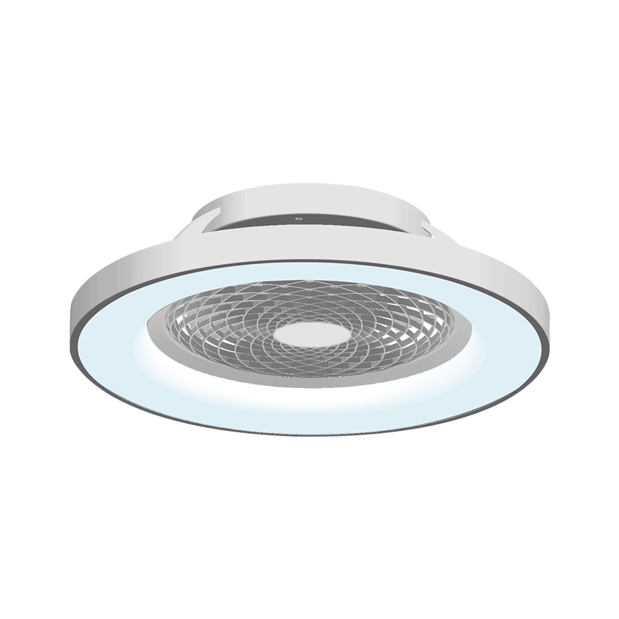 Mantra Tibet 70W LED Dimmable Ceiling Light & Fan, Remote, APP ,  Voice Controlled, Silver