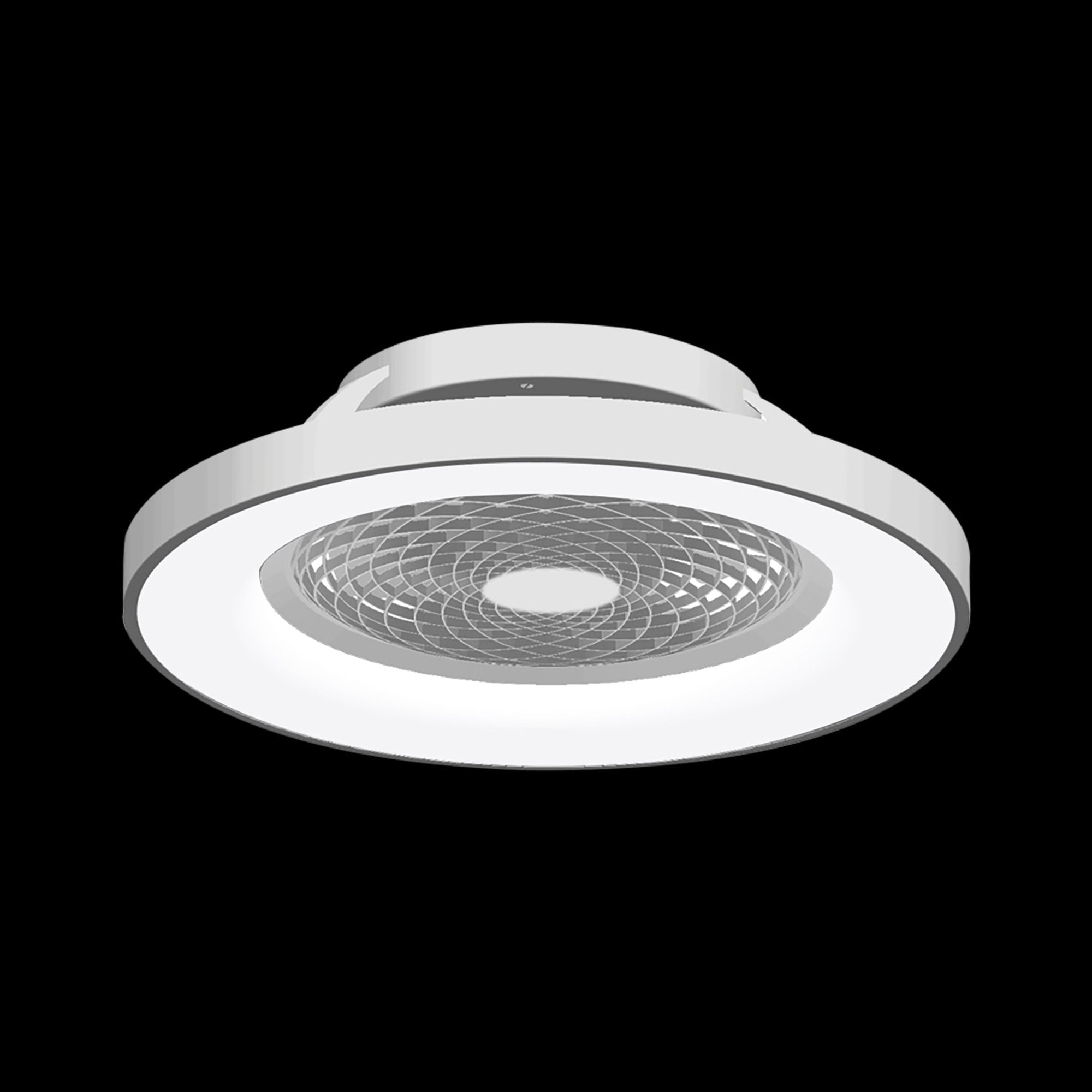 Mantra Tibet 70W LED Dimmable Ceiling Light & Fan, Remote, APP ,  Voice Controlled, Silver