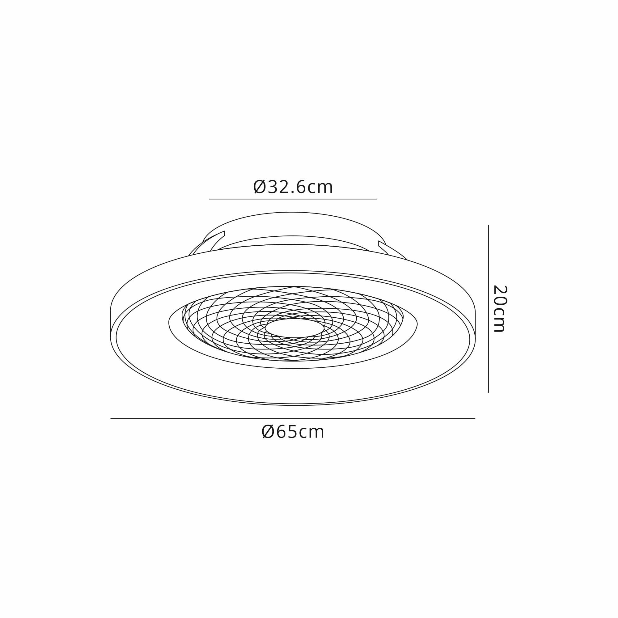 Mantra Tibet 70W LED Dimmable Ceiling Light & Fan, Remote, APP ,  Voice Controlled, Wood Effect