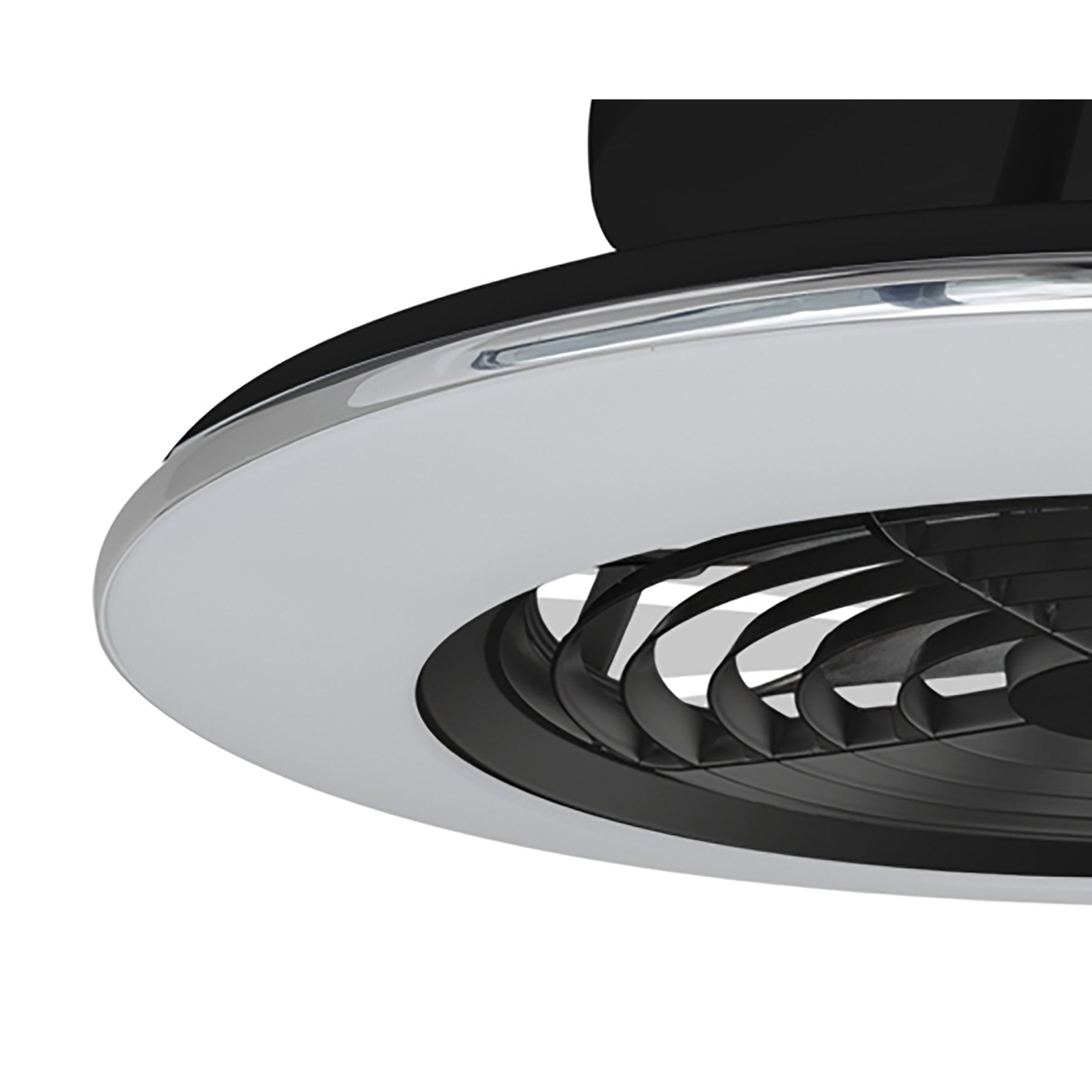 Mantra Alisio Mini 70W LED Dimmable Ceiling Light & Fan, Remote Controlled, Black