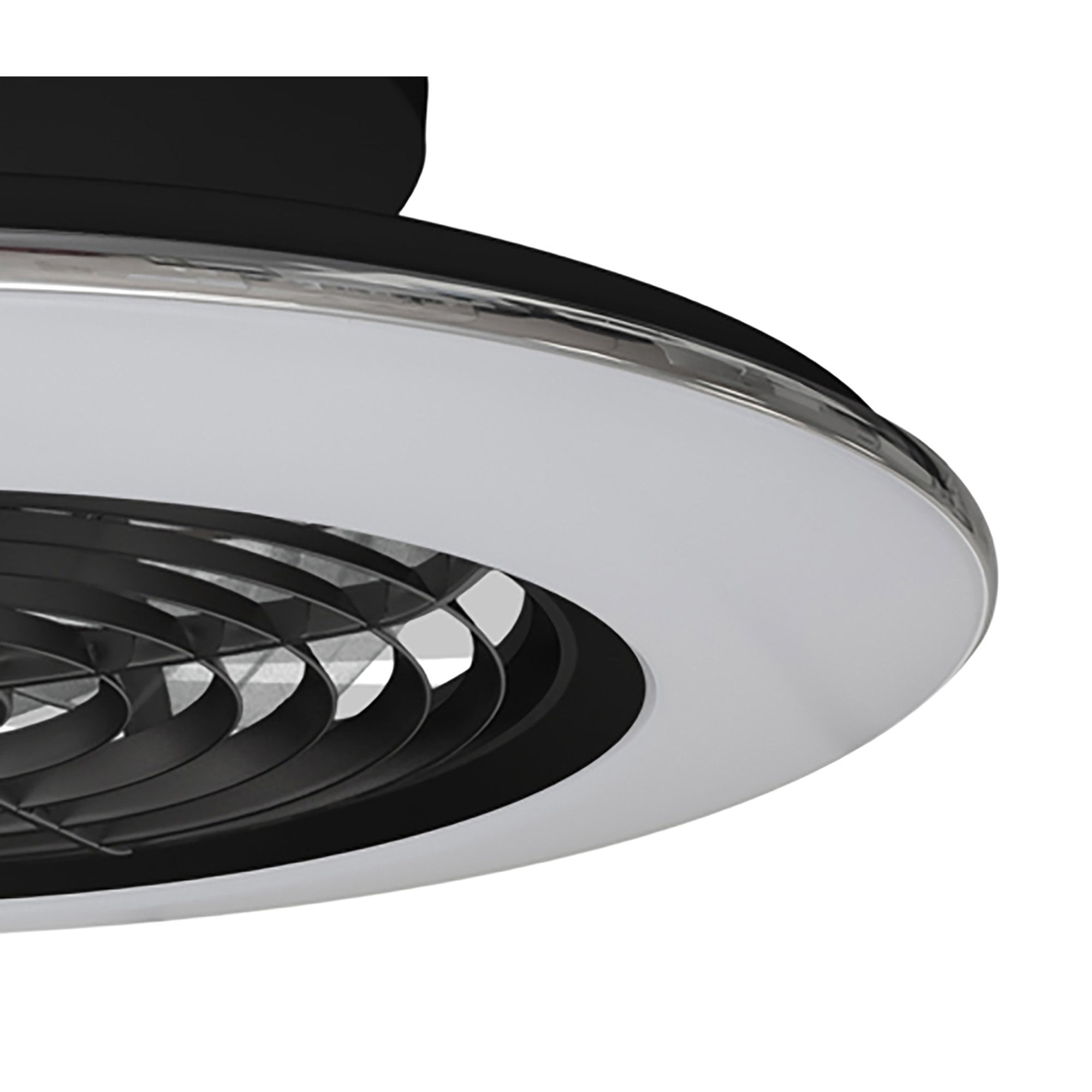 Mantra Alisio Mini 70W LED Dimmable Ceiling Light & Fan, Remote Controlled, Black