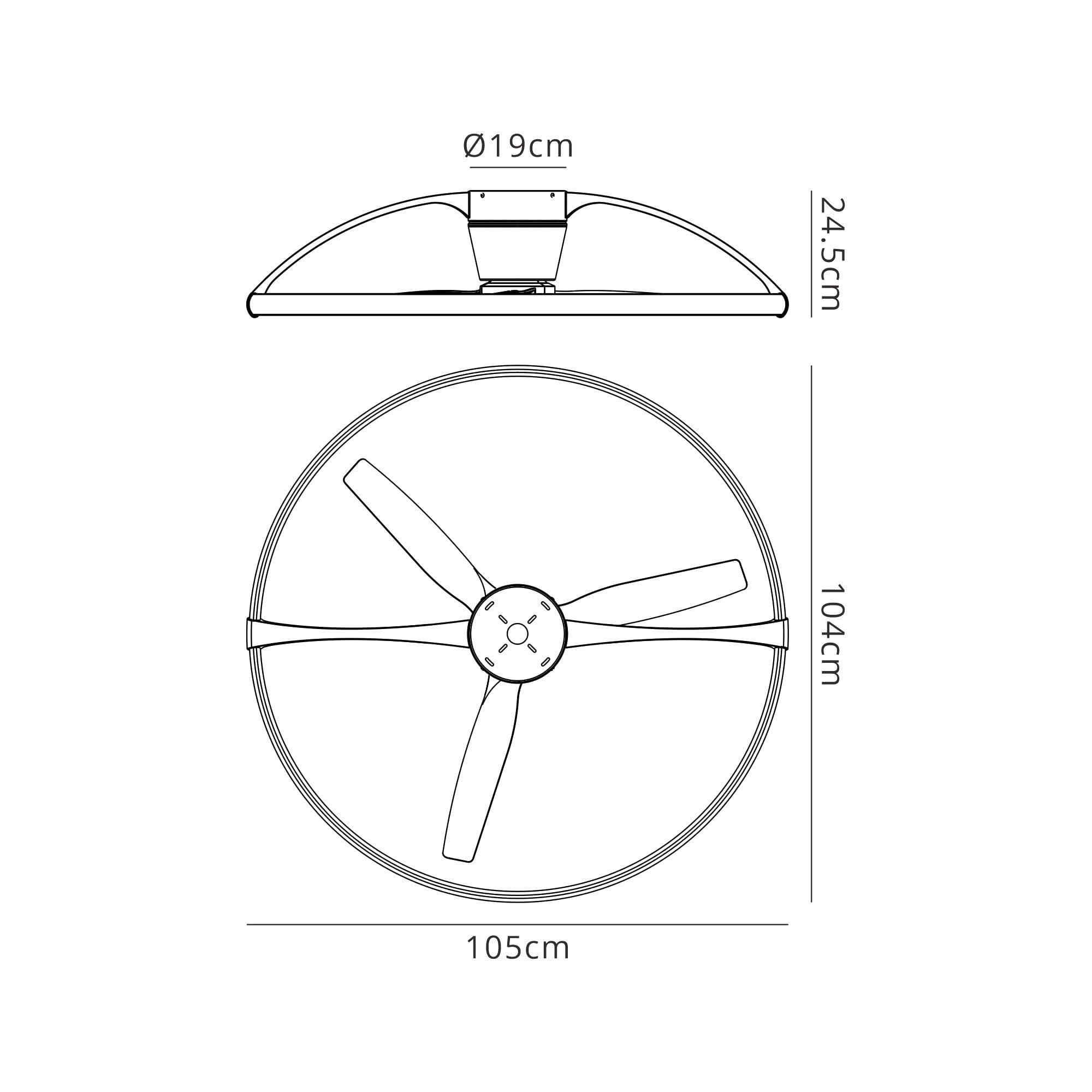 Mantra Nepal 75W LED Dimmable Ceiling Light & Fan, Remote, APP ,  Voice Controlled, Silver