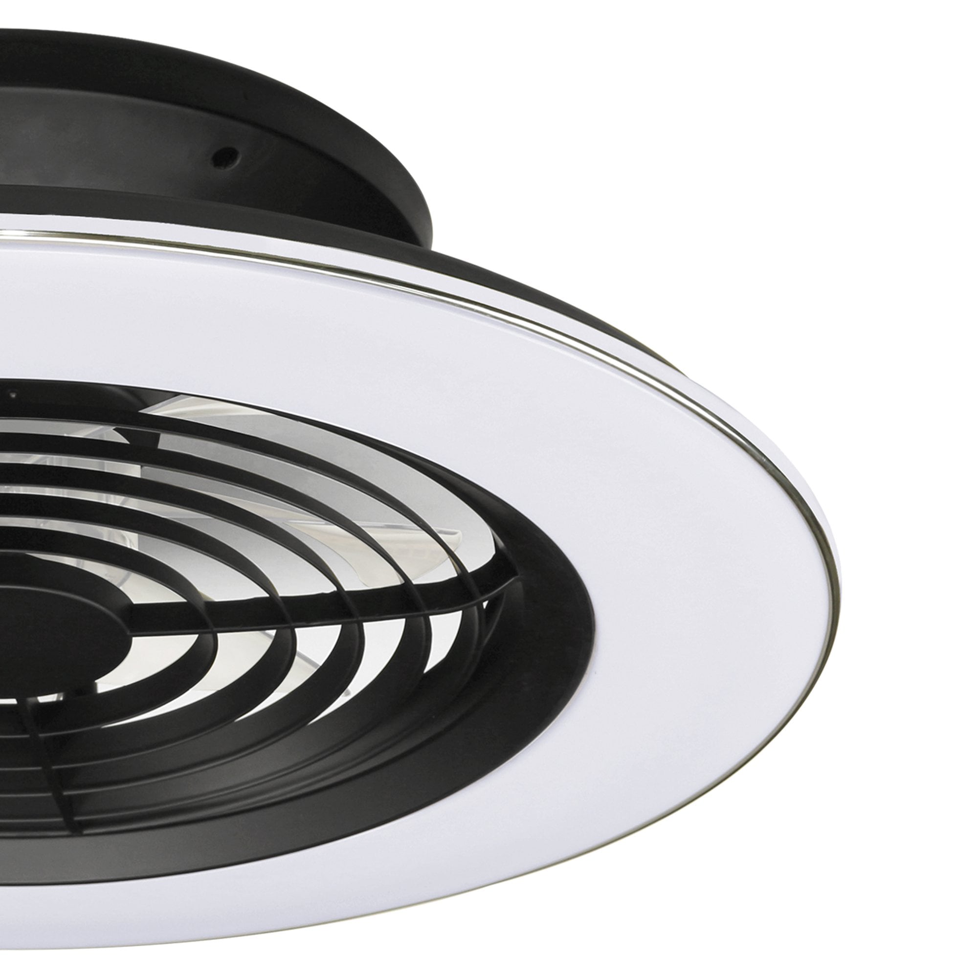 Mantra Alisio 70W LED Dimmable Ceiling Light & Fan, Remote, APP Controlled, Black