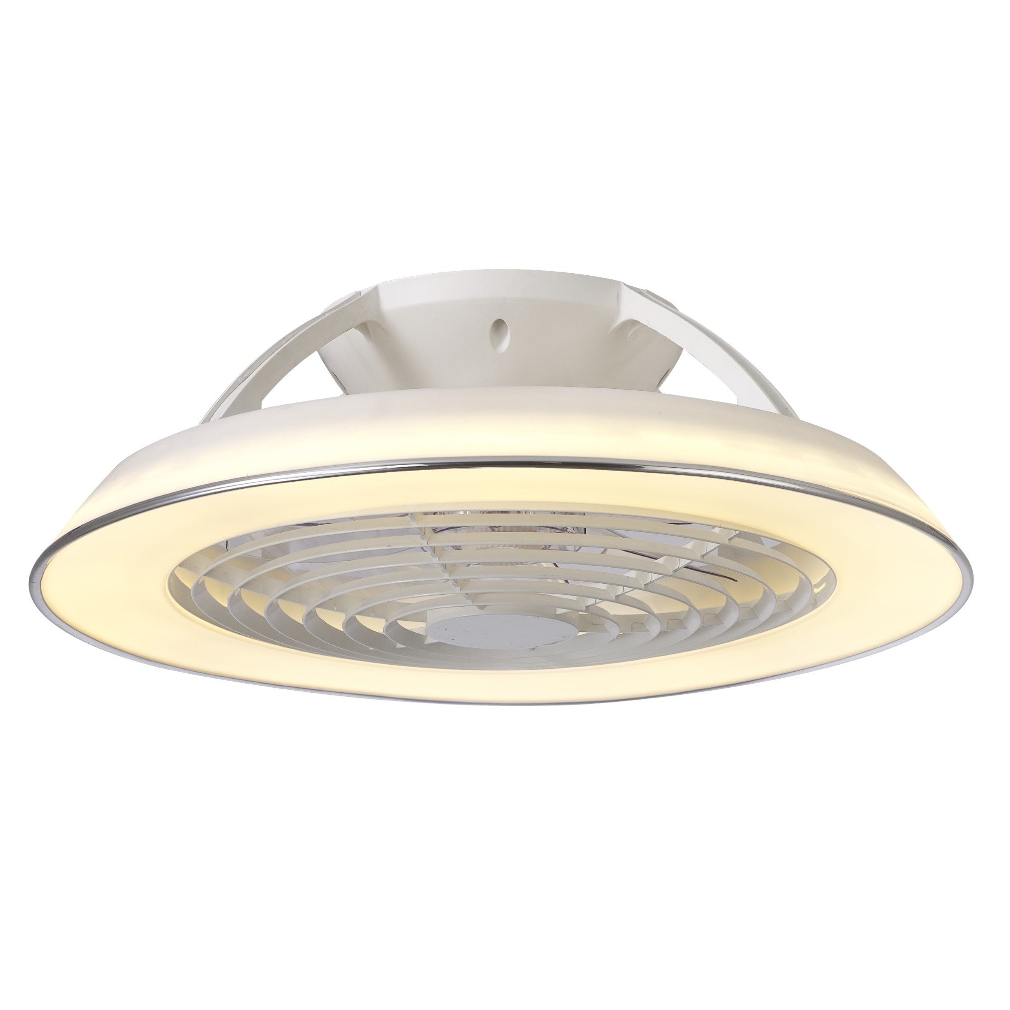 Mantra Samoa 70W LED Dimmable Ceiling Light & Fan, Remote Controlled, White