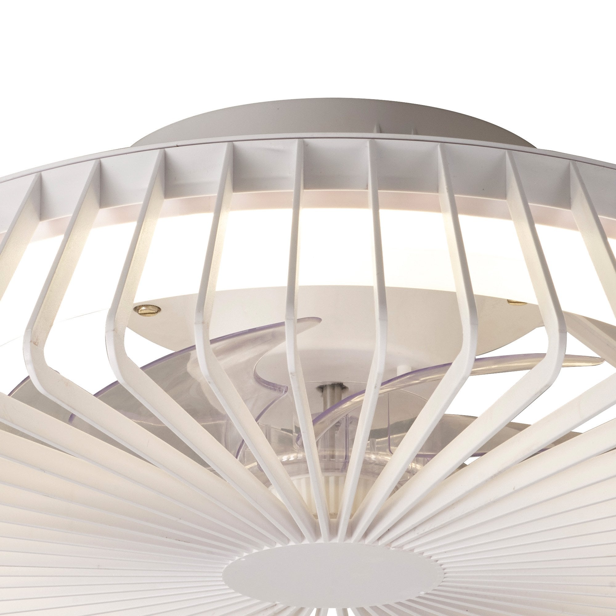 Mantra Himalaya Mini Ceiling Light & Fan Dimmable 70W LED White