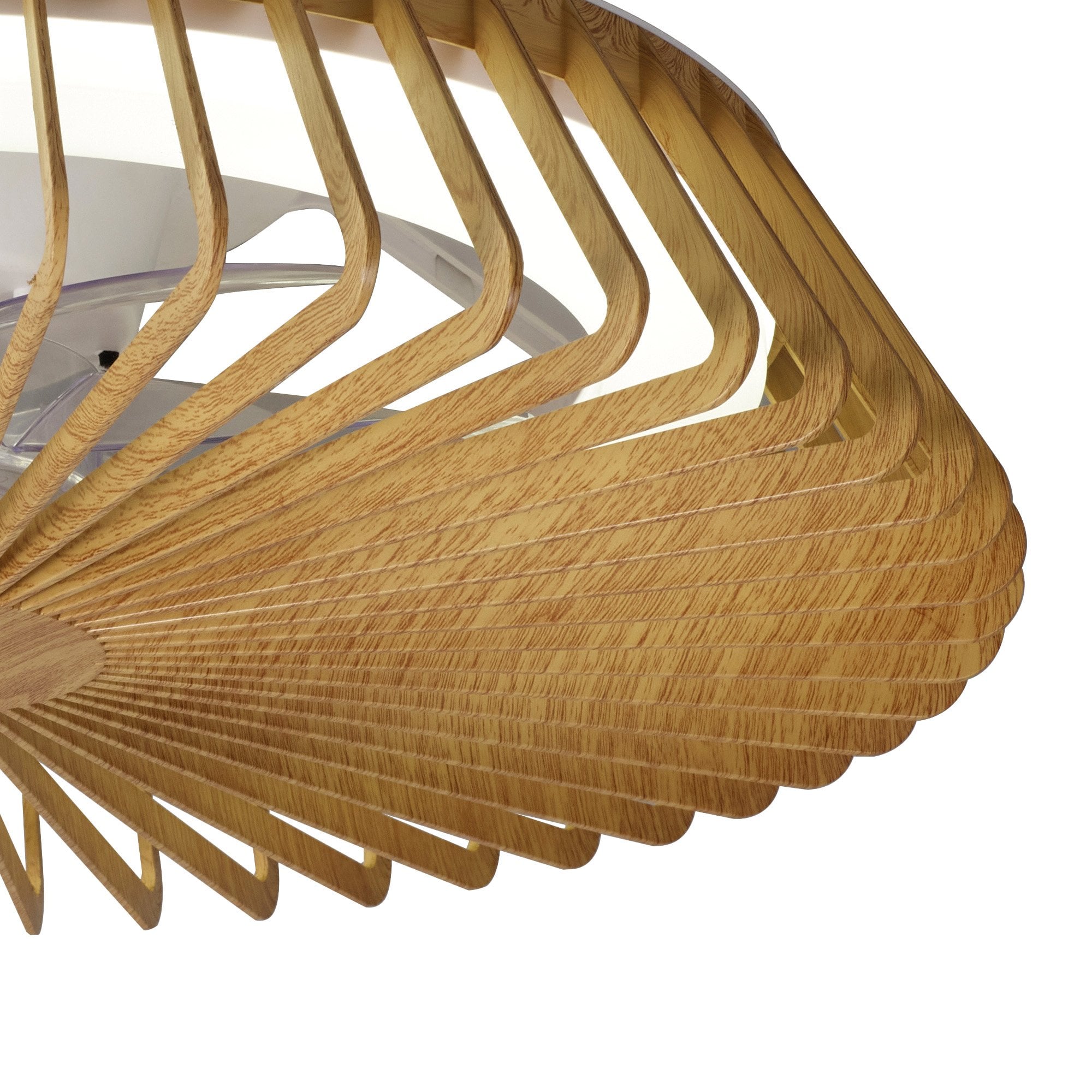 Mantra Himalaya Mini Ceiling Light & Fan Dimmable 70W LED Wood