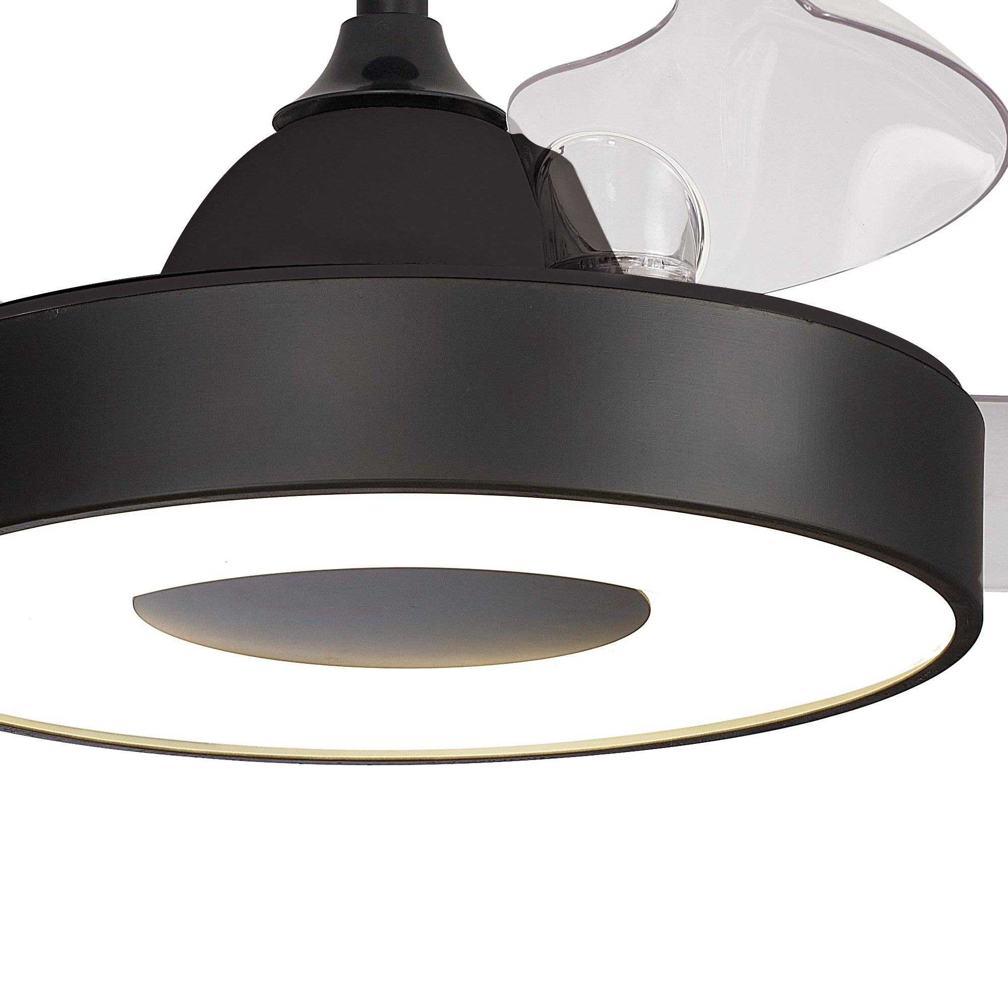 Mantra Coin Air 60W LED Dimmable Ceiling Light & Fan, Remote & APP Control, LED Black