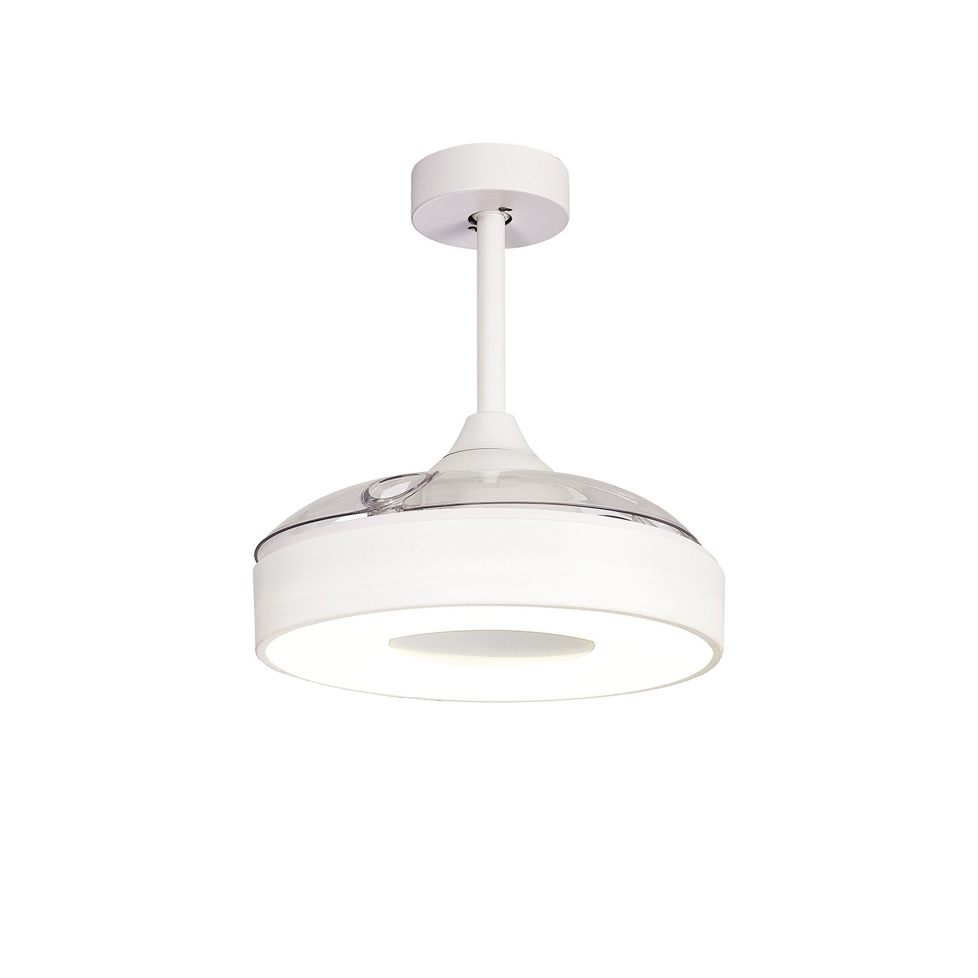 Mantra Coin Mini 45W LED Dimmable Ceiling Light & Fan, Remote & APP Control, LED White